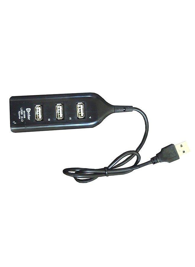 Generic 4 Ports USB HUB Black  - Image 2