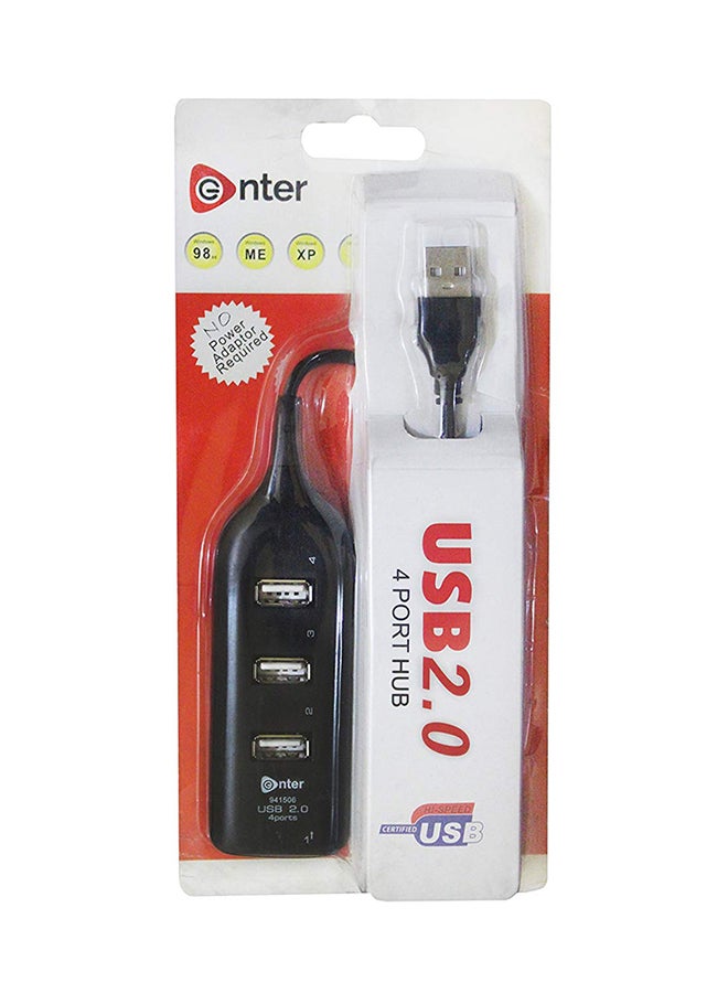 Generic 4 Ports USB HUB Black  - Image 3
