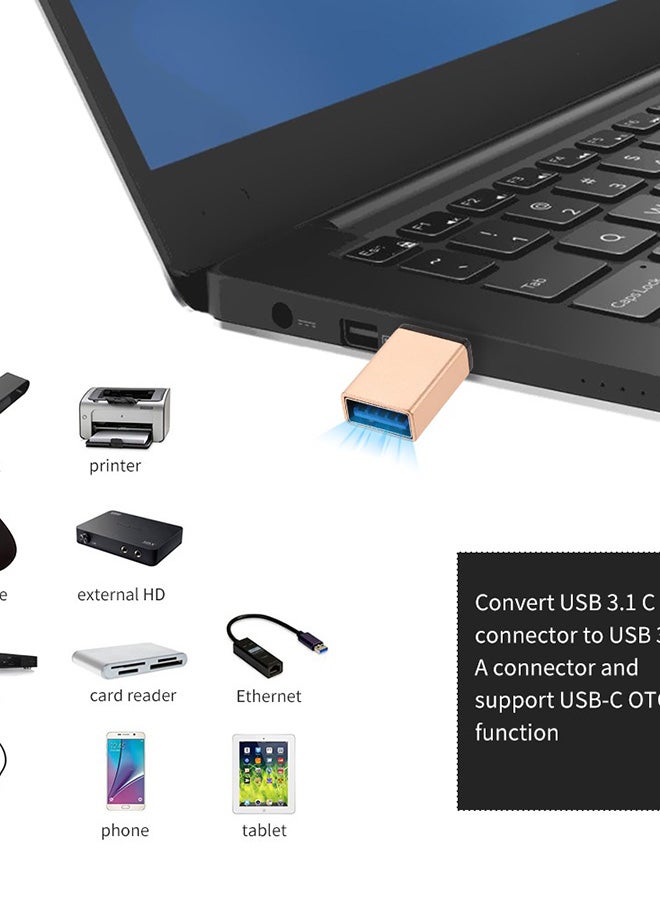 Generic - USB Type-C Male to USB 3.0 Female OTG Converter Multicolour - Image 1