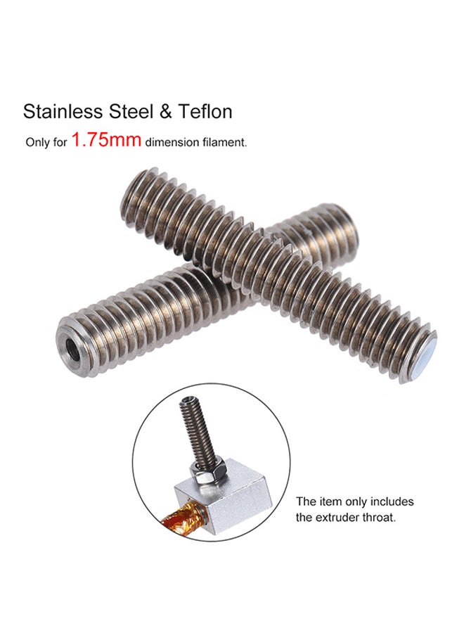 2-Piece Replacement Nozzle Extruder Throat Pipes For 3D Printer Bronze - Image 4