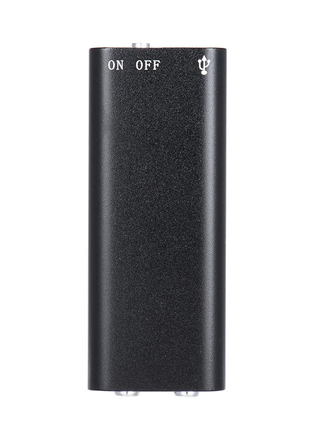 ماركة غير محددة - مسجل صوت رقمي مزوّد بمنفذ USB ومشغل MP3 1380276 أسود - Image 1