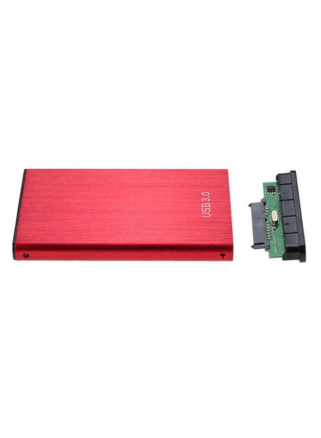 SATA SSD HDD To USB 3.0 Adapter With Caddy Case Red - Image 2