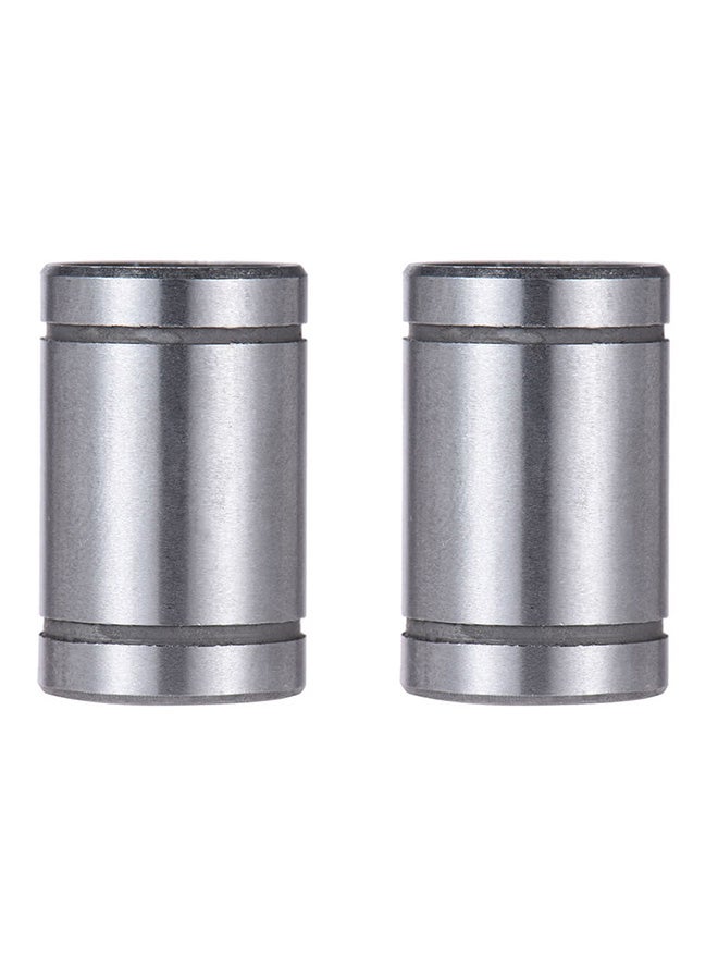 2-Piece Linear Ball Bearing Set For RepRap i3 Anet 3D Printer Silver - Image 1