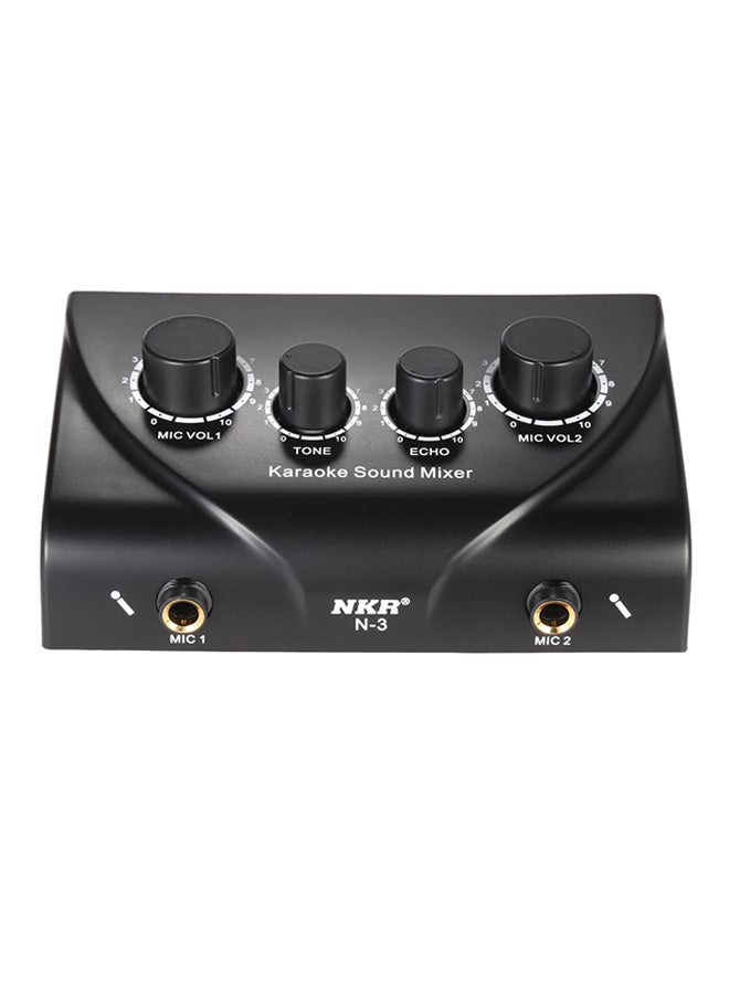 Karaoke Sound Mixer With Cable 1408228 Black - Image 1