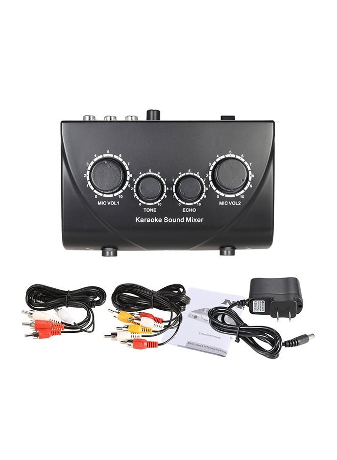 Karaoke Sound Mixer With Cable 1408228 Black - Image 3