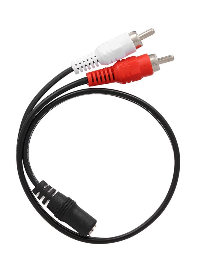 كابل صوت من RCA إلى كابلَي محول RCA ستيريو أسود - Image 2