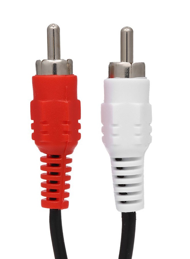 كابل صوت من RCA إلى كابلَي محول RCA ستيريو أسود - Image 4