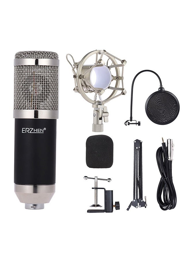 7 Piece Broadcasting And Recording Condenser Microphone Kit 1389815 Silver/Black  - Image 1