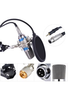 Generic 7 Piece Broadcasting Studio Recording Condenser Microphone Kit 1389799 Blue/Black/Silver  - Image 4