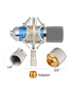 Generic 7 Piece Broadcasting Studio Recording Condenser Microphone Kit 1389799 Blue/Black/Silver  - Image 5