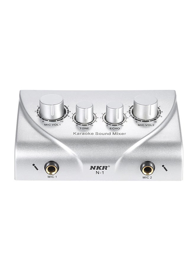 Karaoke Sound Mixer I1787 Silver - Image 1