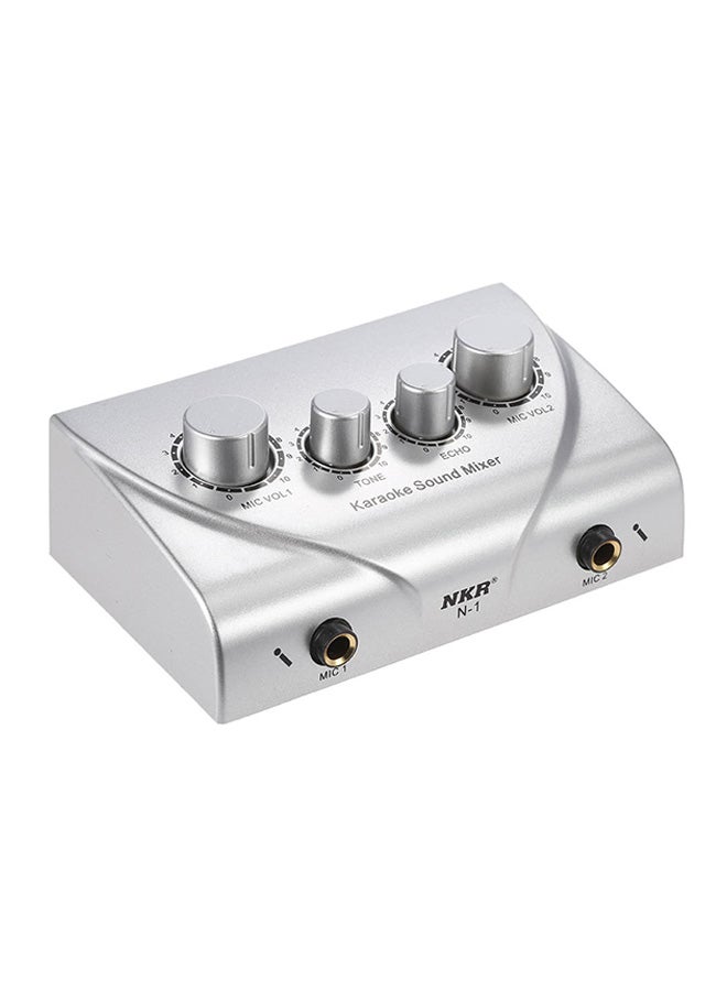 Karaoke Sound Mixer I1787 Silver - Image 4