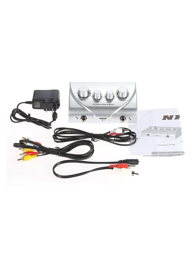 Karaoke Sound Mixer I1787 Silver - Image 5