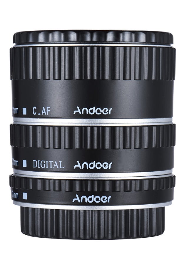 ANDOER Macro Extension Tube Ring For Canon EOS EF EF-S Black  - Image 3