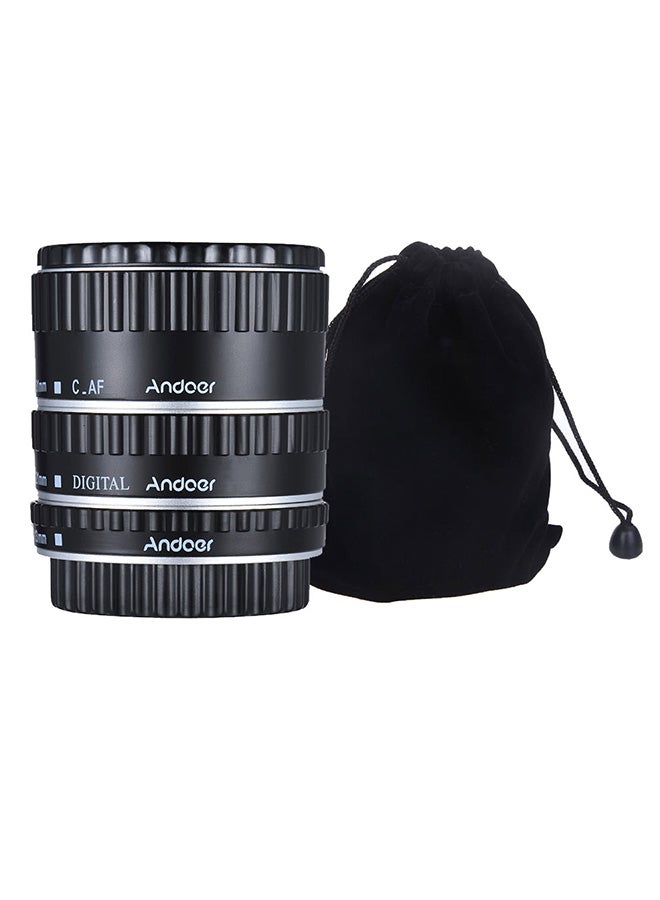 ANDOER Macro Extension Tube Ring For Canon EOS EF EF-S Black  - Image 4