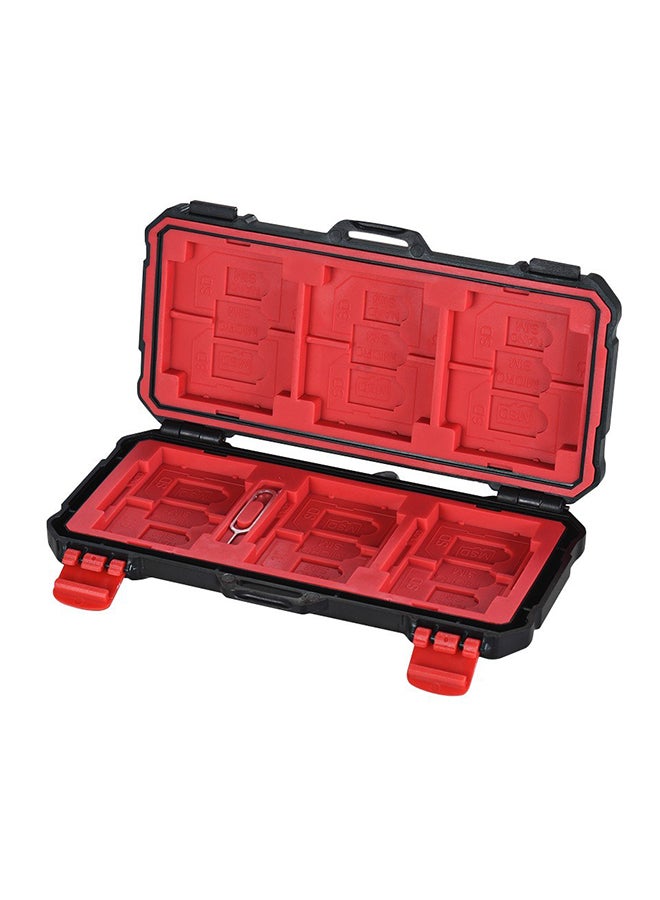 Lynca Water-Resistant Memory Card Case Organizer Black/Red  - Image 3