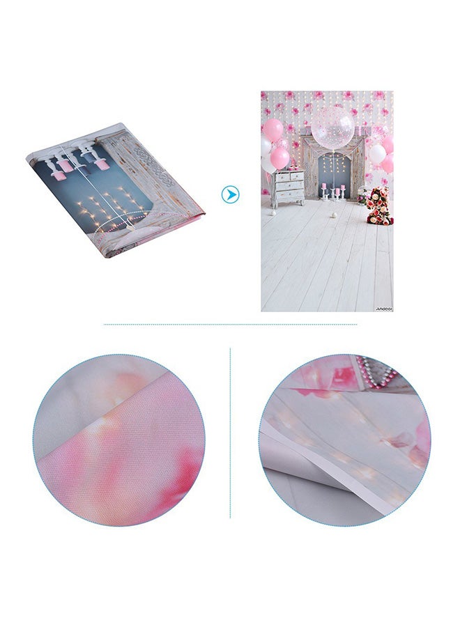 ANDOER Birthday Party Photography Background White/Pink/Grey - Image 4