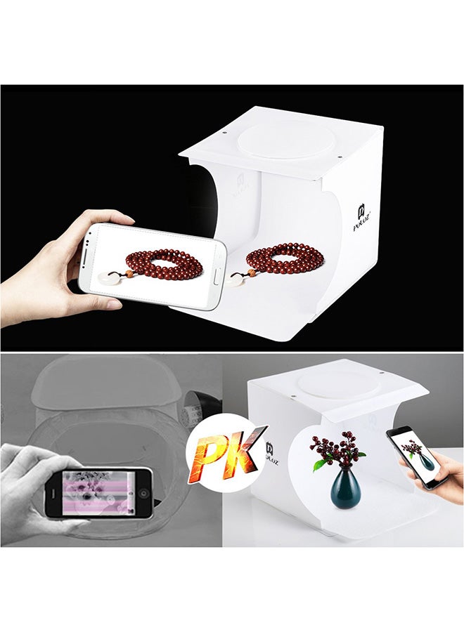 PULUZ - Lightbox With 6-Piece Backdrop Set White - Image 1