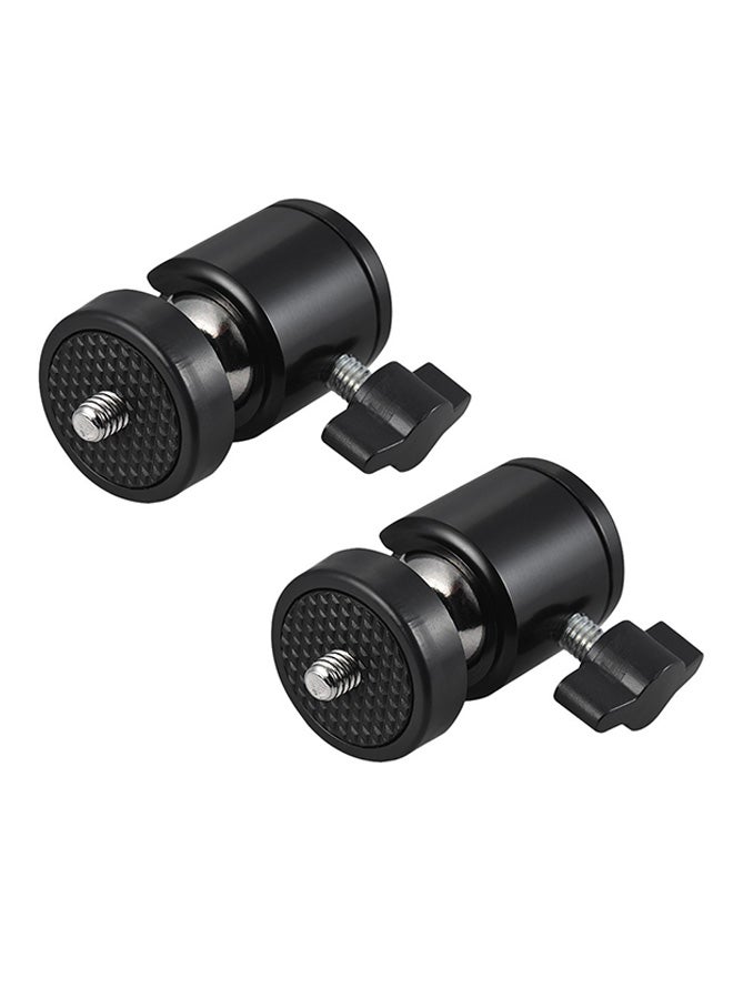 2-Piece Tripod Ball Head Set Black  - Image 2