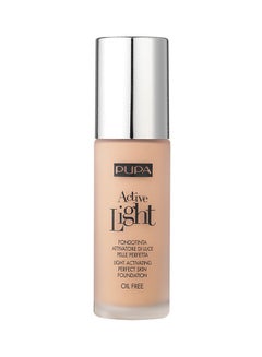 PUPA Active Light - Light Activating Perfect Skin Foundation SPF 10 051 Sandy Brown  - Image 1