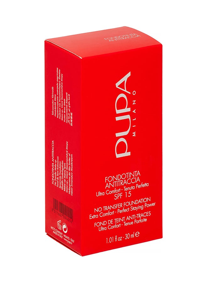 PUPA No Transfer Foundation SPF 15 01 Nude - Image 2