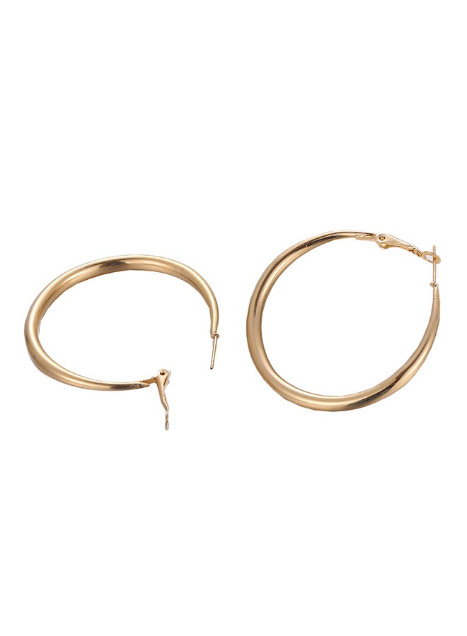 Sharpdo - Alloy Hoop Earrings - Image 1