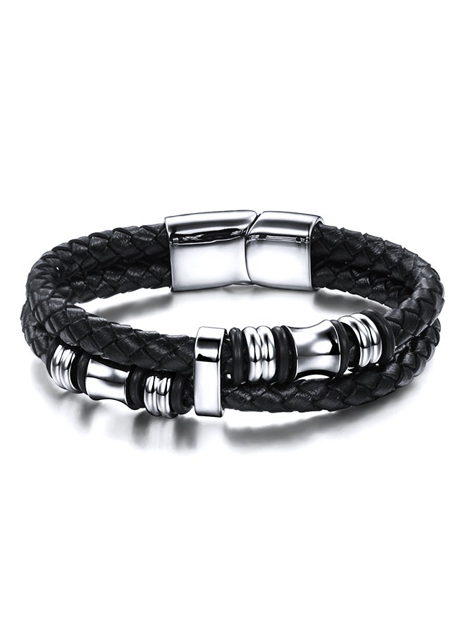 Fate Love - Stainless Steel Woven Bracelet With Magnetic Buckle - Image 1