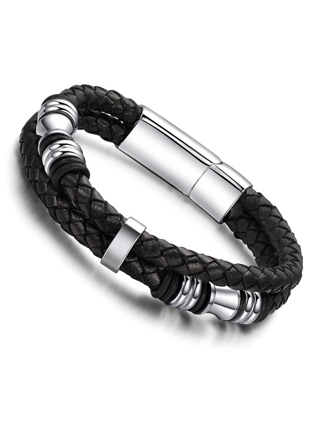 Fate Love - Stainless Steel Woven Bracelet With Magnetic Buckle - Image 1