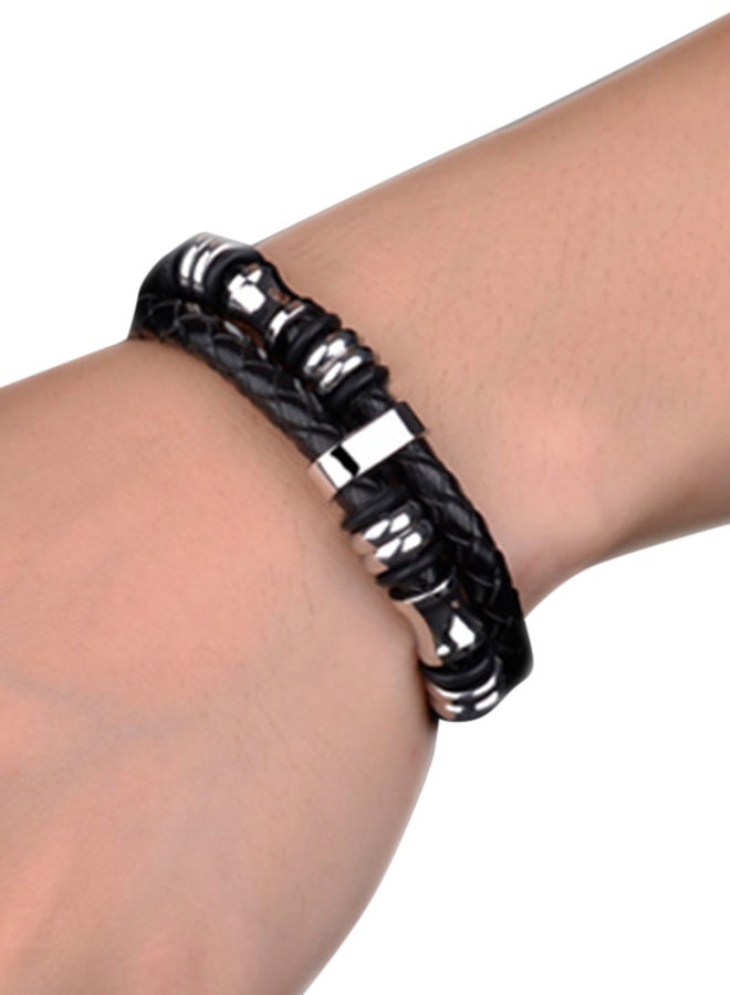 Fate Love - Stainless Steel Woven Bracelet With Magnetic Buckle - Image 1