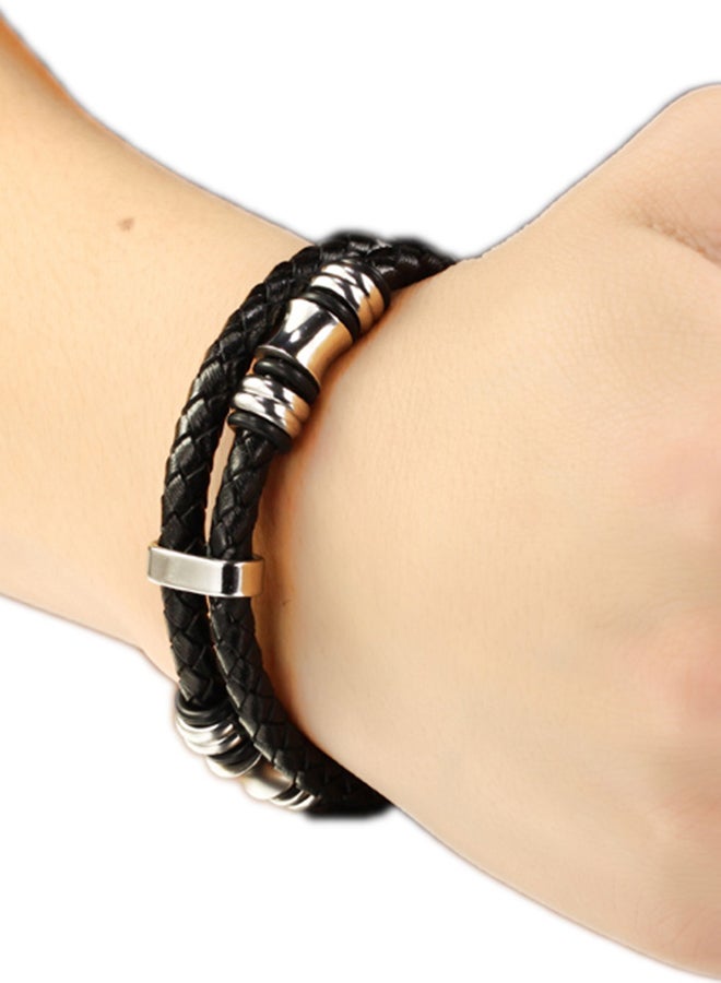 Fate Love - Stainless Steel Woven Bracelet With Magnetic Buckle - Image 1