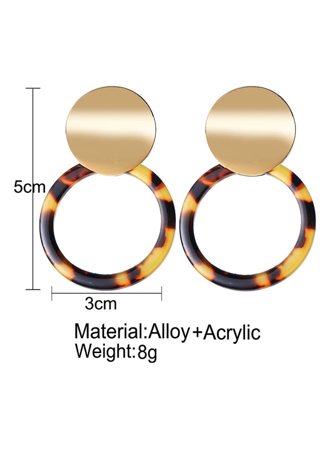 Sharpdo Leopard Print Dangle Earrings - Image 2