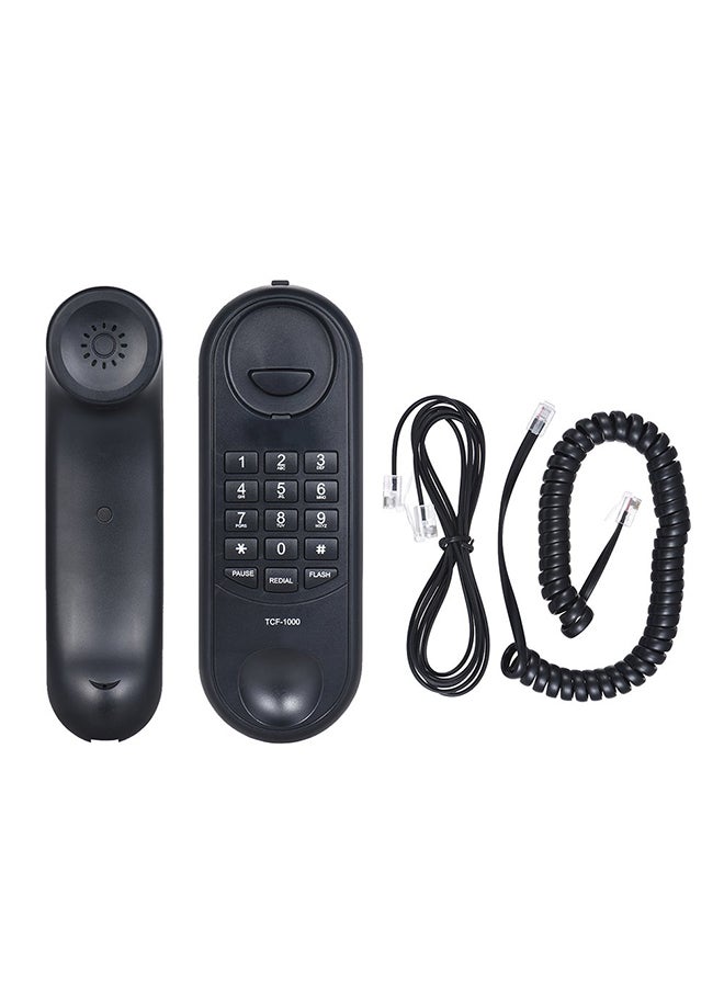 Wall Mounted Corded Telephone Black - Image 3