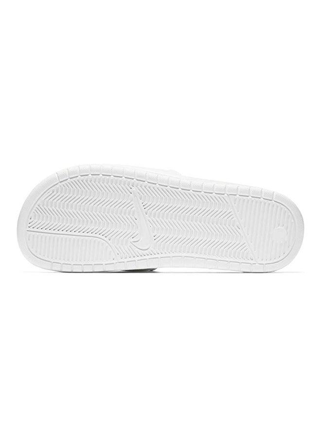 Nike Women's Benassi JDI White/Metallic Silver - Image 4