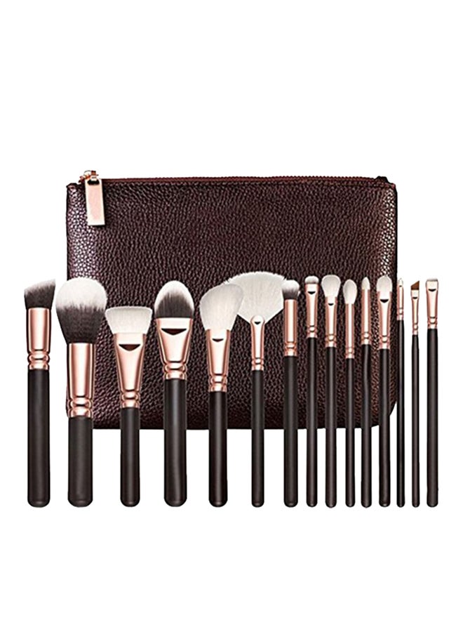 Professional Make-Up Brush Set RoseGold/Black