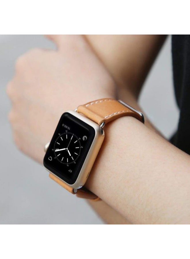 LNKOO - Replacement Band For Apple Watch Brown - Image 1