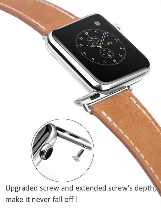 LNKOO - Replacement Band For Apple Watch Brown - Image 1