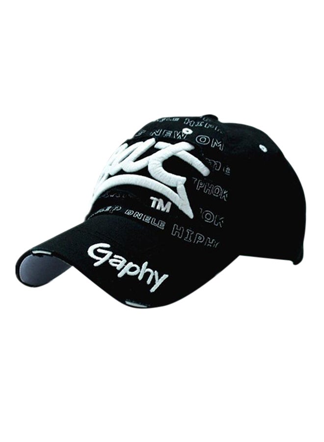 Snapback Closure Cap Black/White  - Image 1