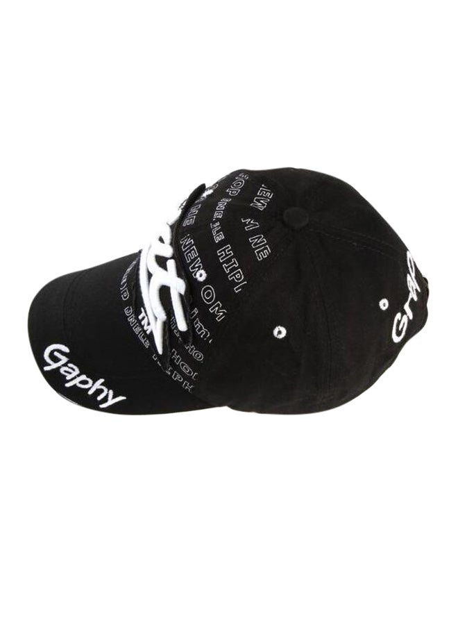 Snapback Closure Cap Black/White  - Image 2