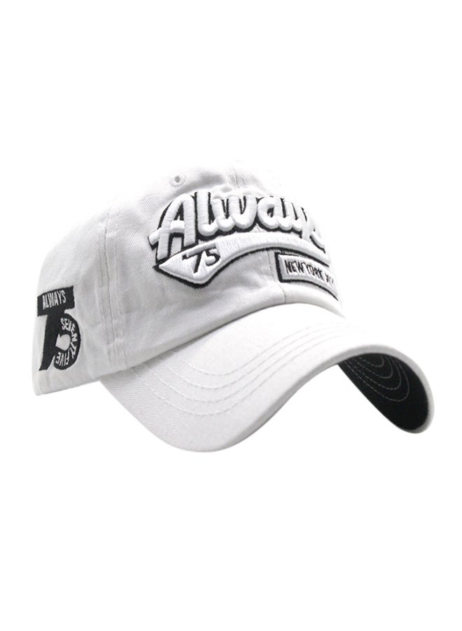 Snapback Closure Cap White  - Image 1