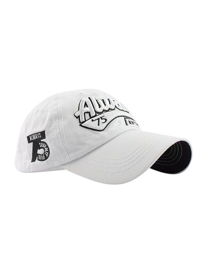 Snapback Closure Cap White  - Image 2