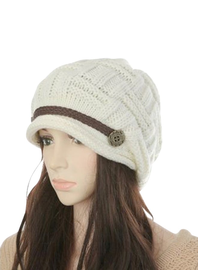 Rageared Baggy Beanie White  - Image 3