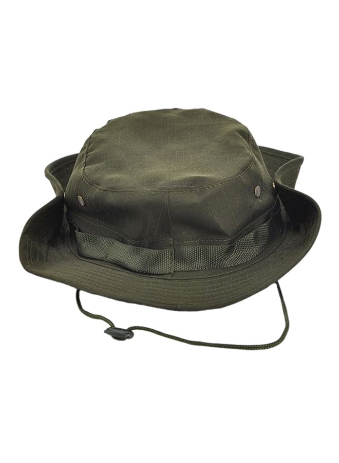 Generic Solid Acrylic Hat Army Green  - Image 2