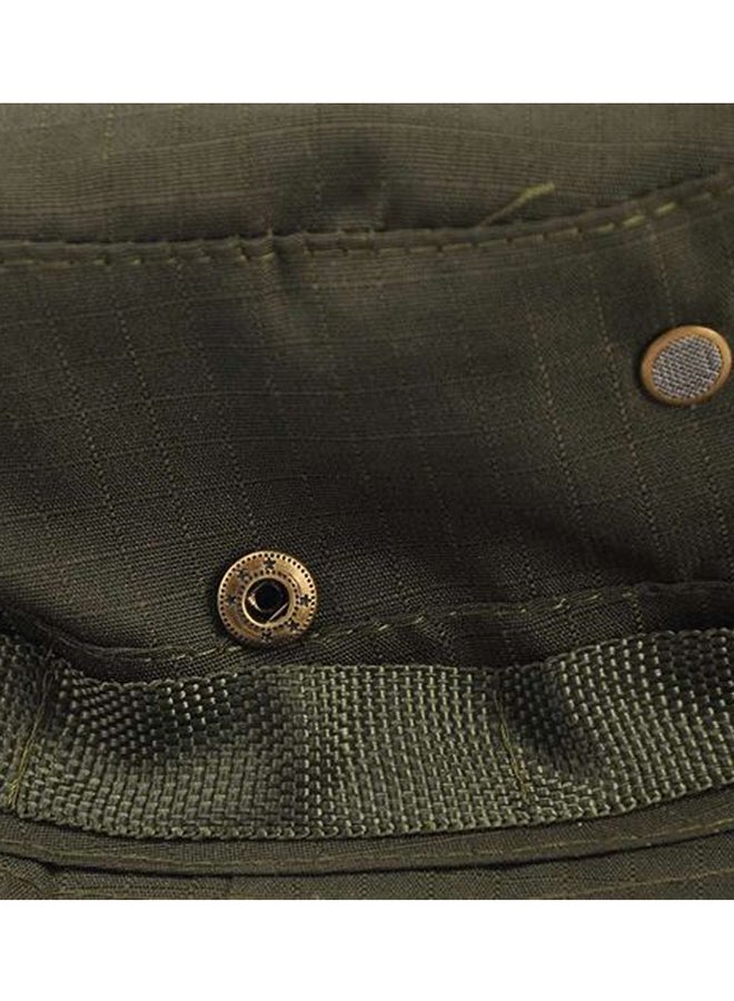 Generic Solid Acrylic Hat Army Green  - Image 3