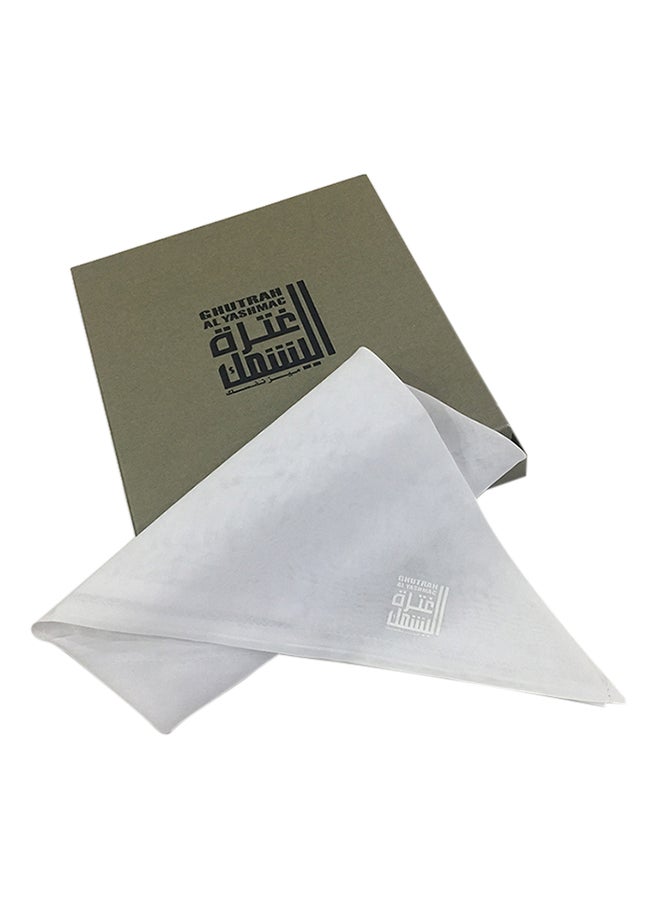 اليشمك - غاطرا من القطن بتصميم كلاسيكي أبيض - Image 1