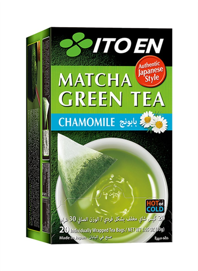 Ito En Chamomile Matcha Green Tea 20 Bags 30grams  - Image 1
