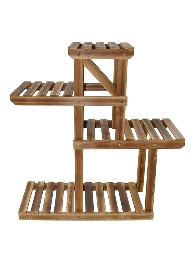 Yatai Wooden Plant Display Stand Brown 98x83x25centimeter - Image 3
