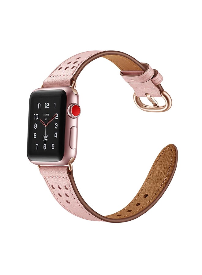 Remson - Replacement Band For Apple Smartwatch Series 3/4/5 Rose Gold - Image 1