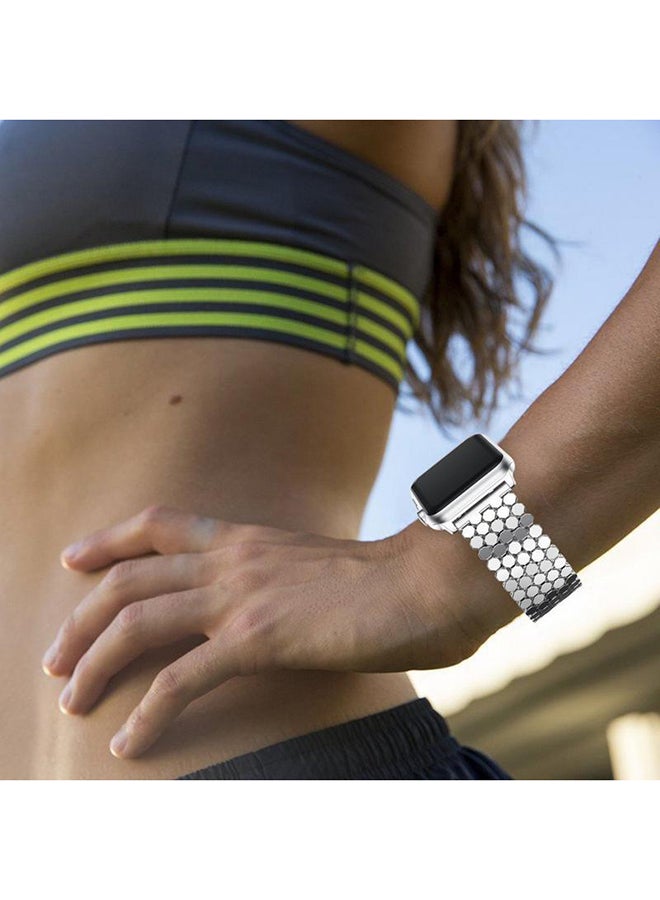 Remson Stainless Steel Replacement Band For Apple Watch Series 4/5 Silver - Image 5