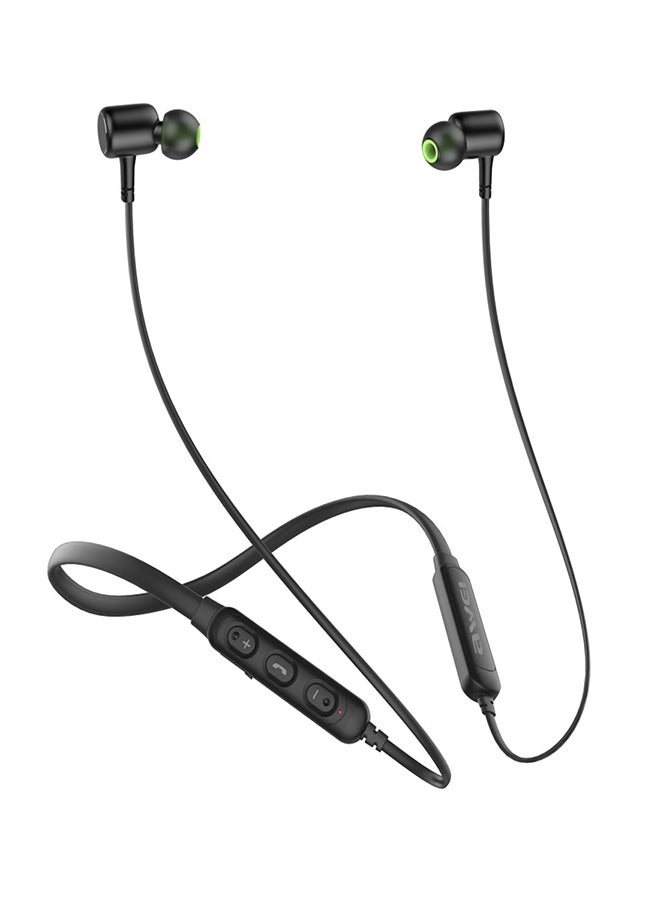 أوي سماعة أذن ستيريو داخلية رياضية مزودة بميكروفون بتصميم ذكي ممغنط أسود - Image 2