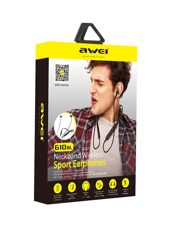 Awei In-Ear Smart Magnetic Stereo Sound Sport Headphones With Mic Black - Image 5